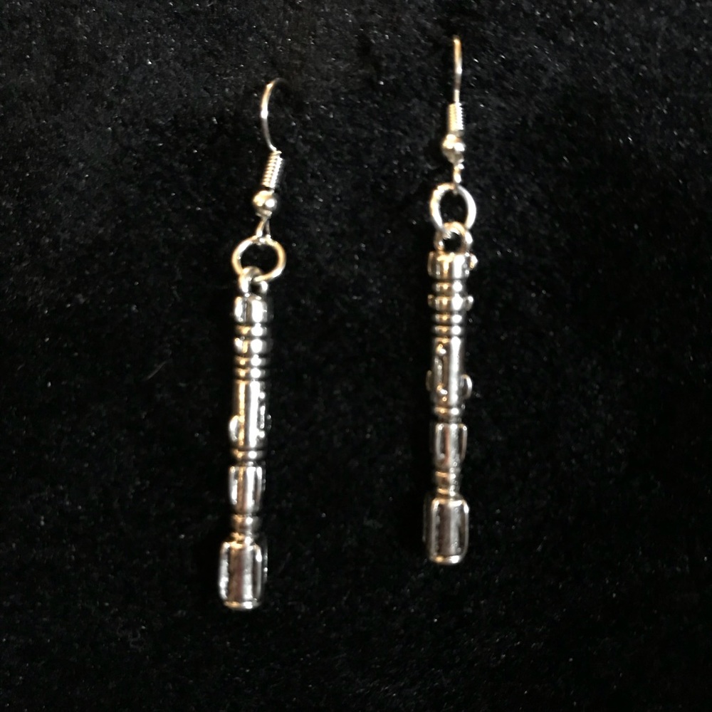Doctor Who Sonic Screwdriver Handmade Earrings